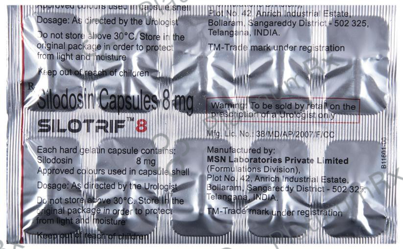 Silotrif 8mg Capsule 10s