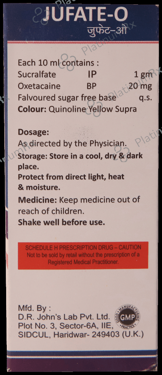 Jufate O 1000 mg/20 mg Suspension