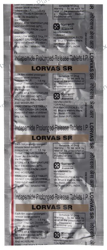 Lorvas SR 1.5mg Tablet 10s