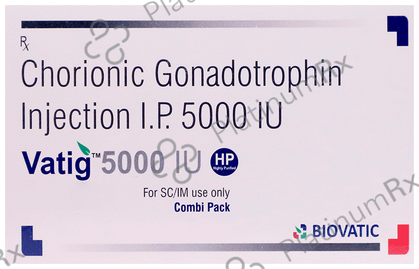 Vatig 5000 IU HP Injection Combi Pack