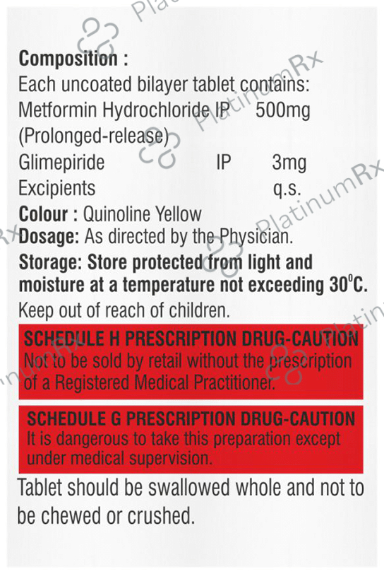 Mexfib G 3mg/500mg Tablet SR