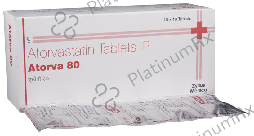 Atorva 80mg Tablet 10s