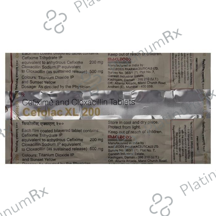Cefolac XL 200/500mg Tablet 10s