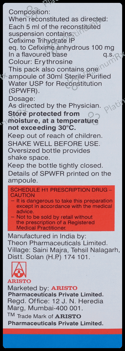 Omnicef O 100mg Oral Suspension 30ml