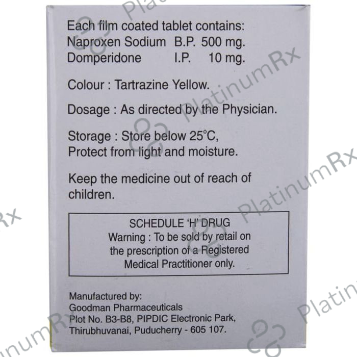 Xenadom 10/500mg Tablet 10s