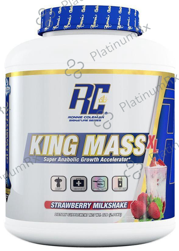 Ronnie Coleman King Mass XL - For Muscle Recovery & Immunity - Flavour Strawberry Milkshake
