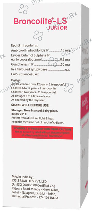 Broncolite-LS Junior Syrup
