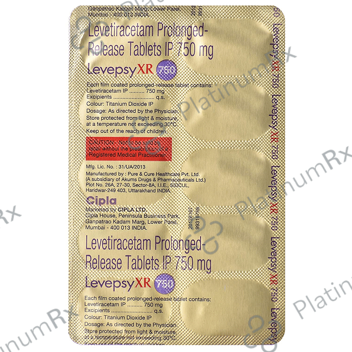 Levepsy XR 750mg Tablet 10s