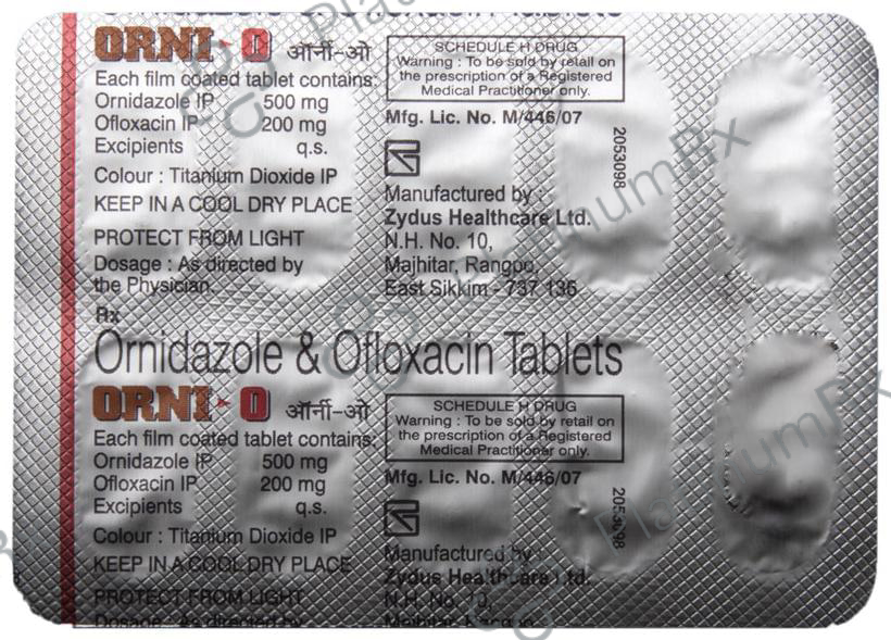 Orni O 200/500mg Tablet 10s