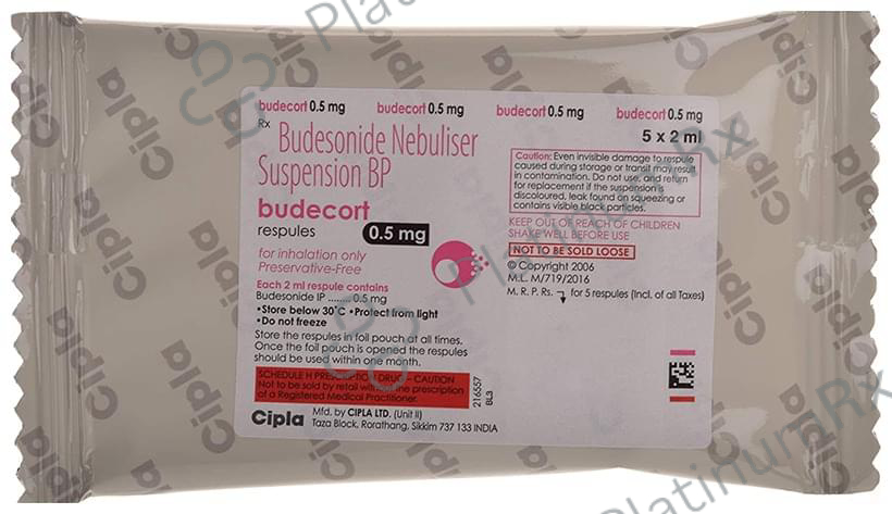Budecort 0.5mg 2ml Respule 5s