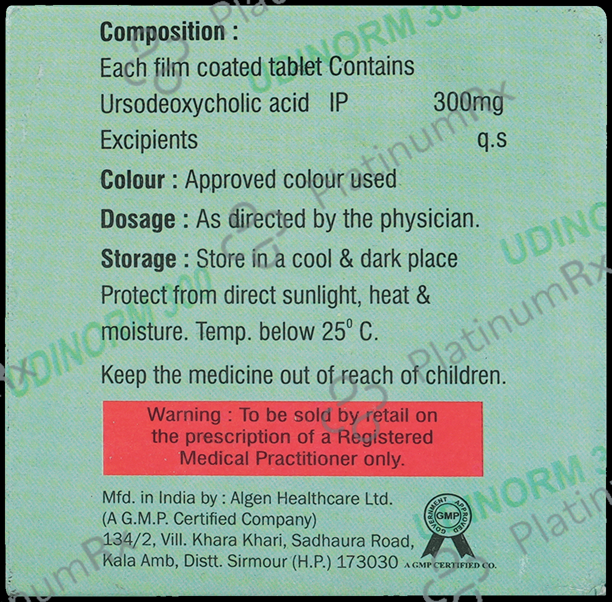 Udinorm 300mg Tablet