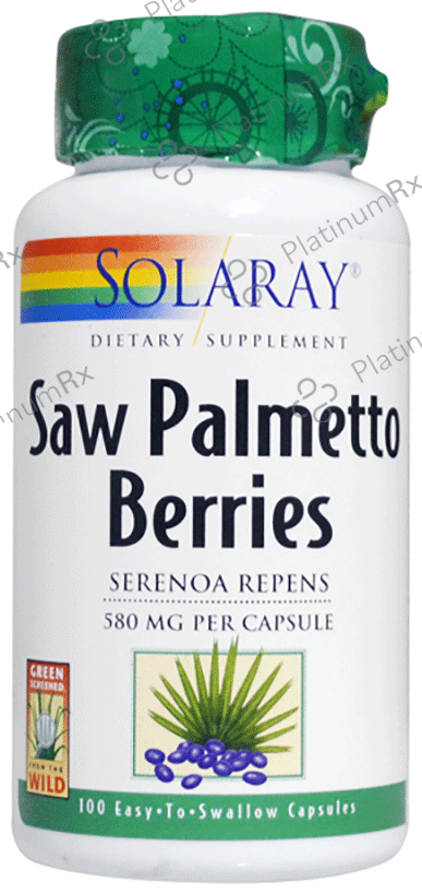 Solaray Saw Palmetto Berries 580mg Capsule
