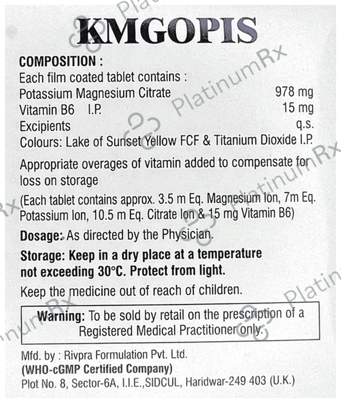 Kmgopis Tablet