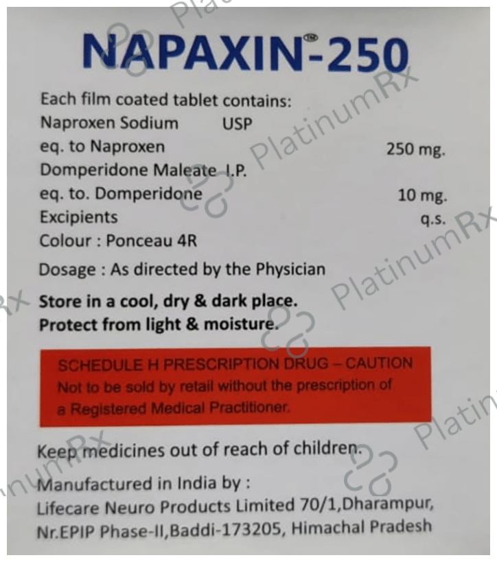 Napaxin 250 Tablet