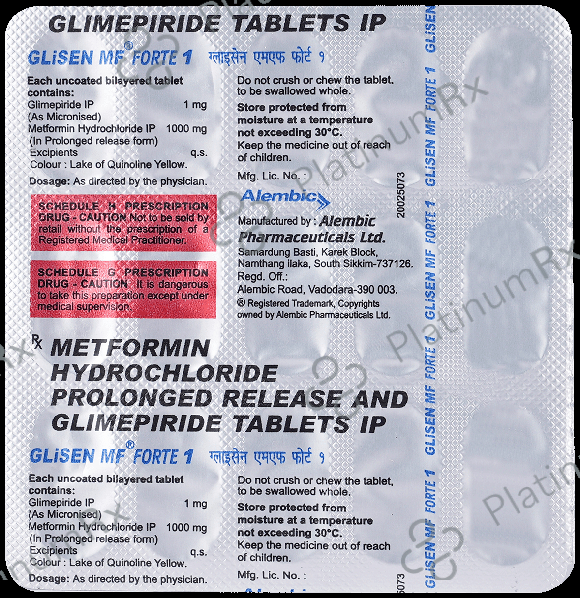 Glisen MF Forte 1 Tablet