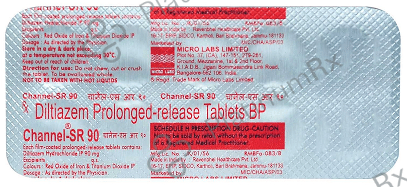 Channel SR 90mg Tablet 10s