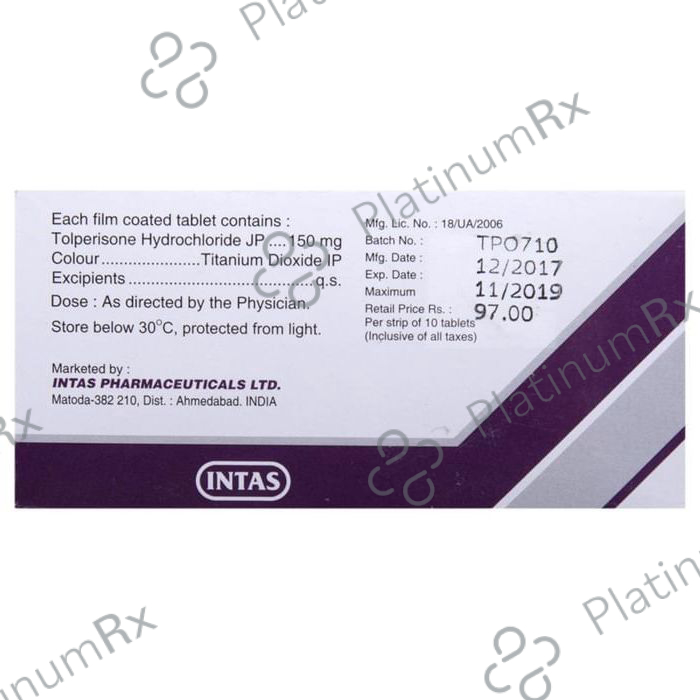 Tolperitas 150mg Tablet 10s