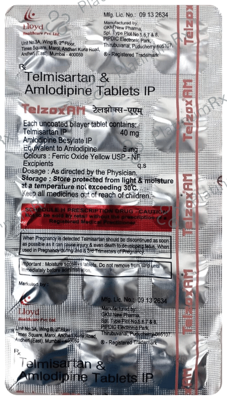 Telzox AM 5/40mg Tablet 15s