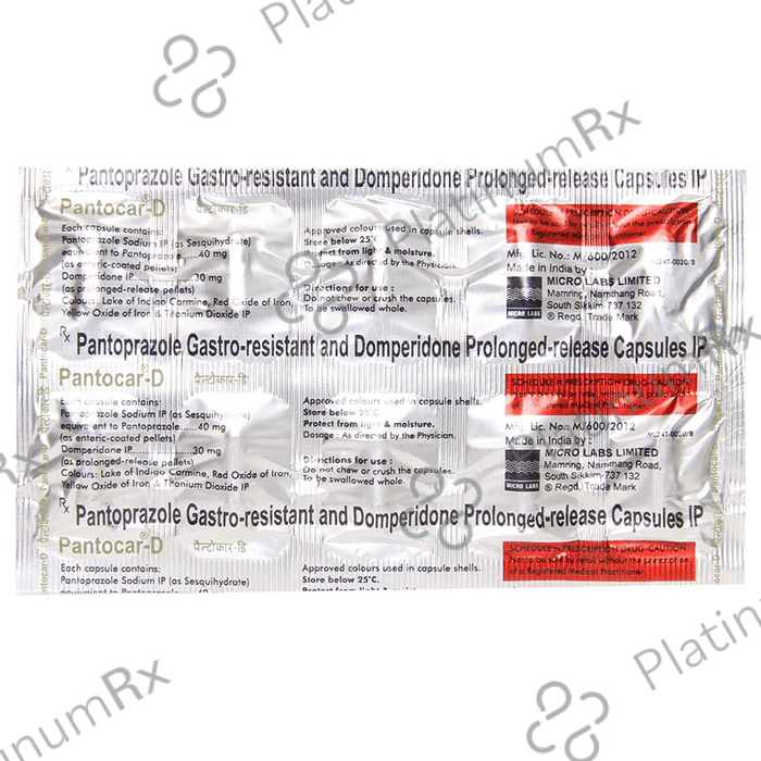 Pantocar D 20/40mg Capsule PR 10s