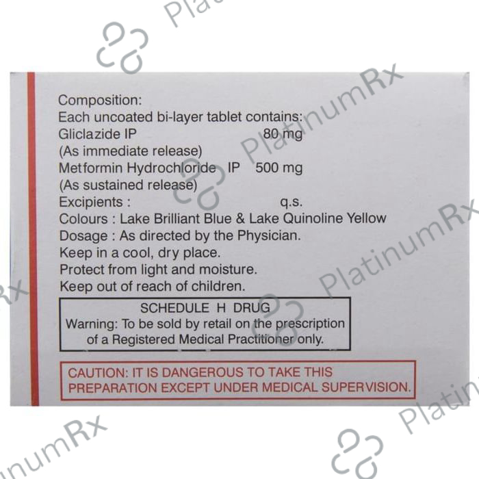Glycigon M SR 80/500mg Tablet 10s