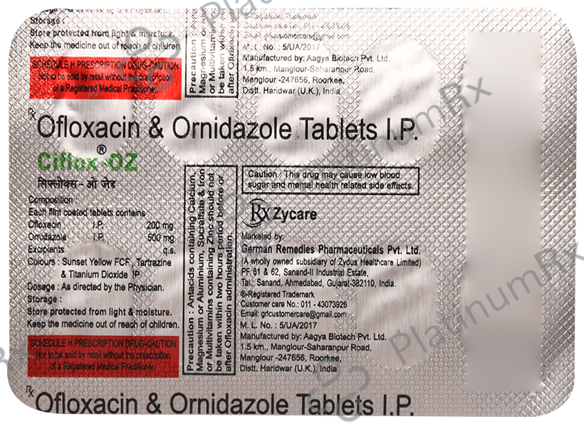Ciflox-OZ Tablet