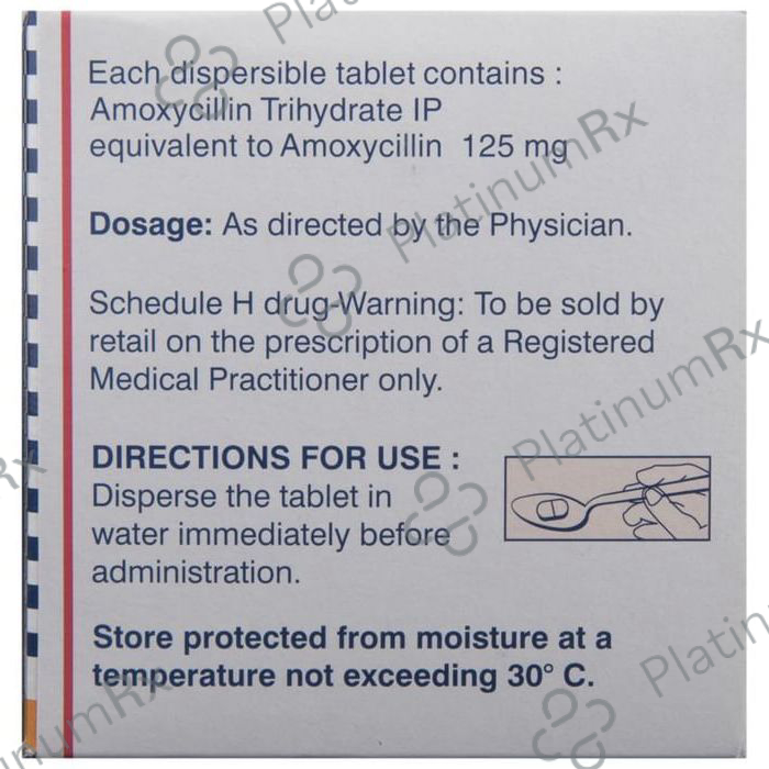 Mox Kid 125mg Tablet DT 15s