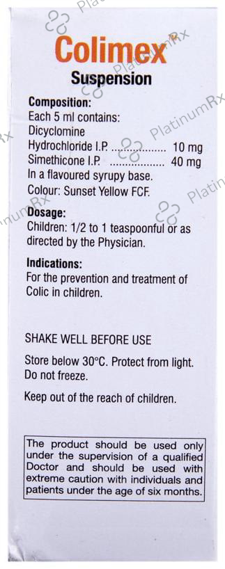 Colimex 10/40mg Suspension 30ml