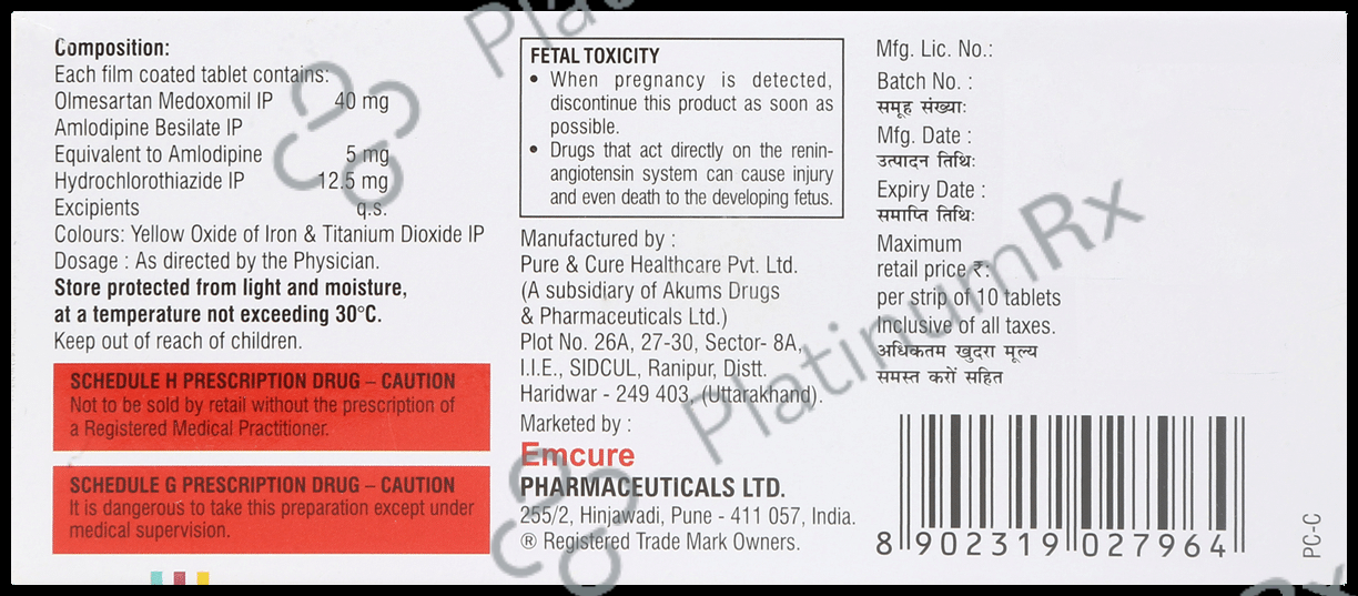 Triolvance 5/12.5/40mg Tablet 10s