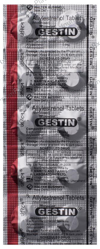 Gestin 5mg Tablet 10s