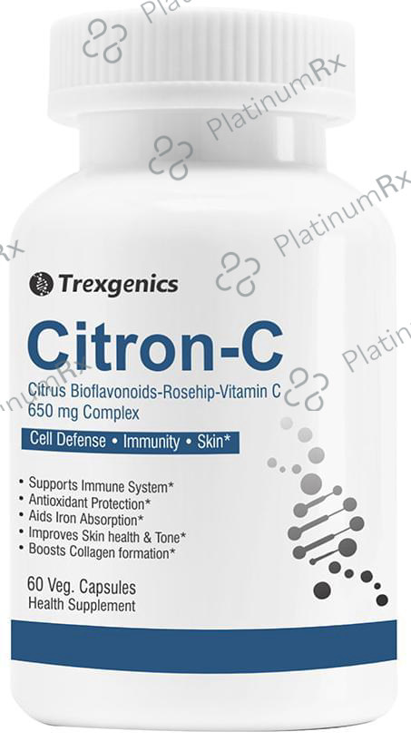 Trexgenics Citron-C Vitamin C Rosehip Citrus Veg Capsule