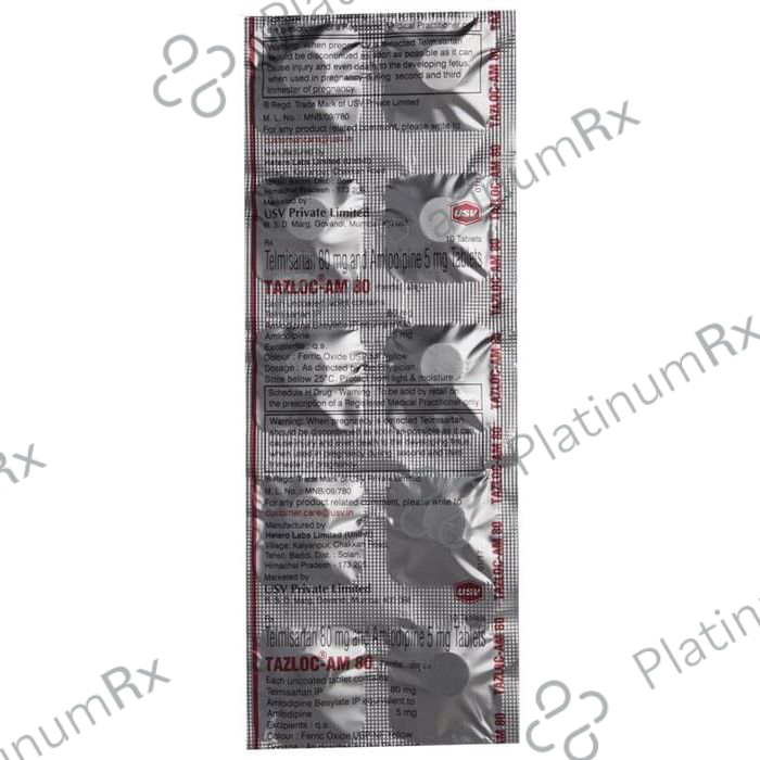 Tazloc AM 80 5/80mg Tablet 10s