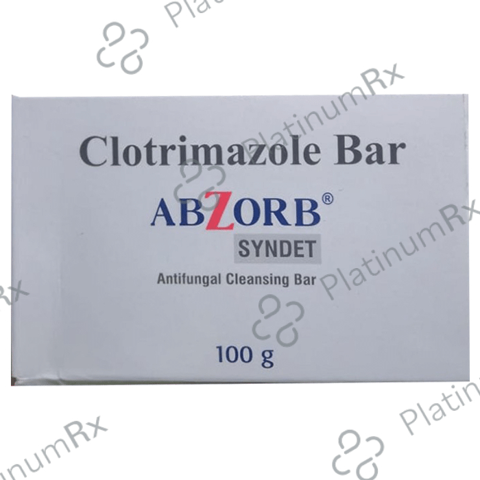 Abzorb Syndet 1% Bar 100gm