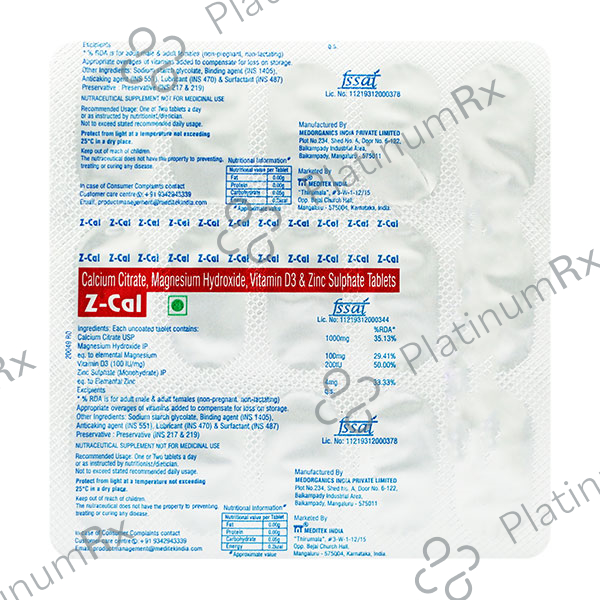 Z Cal Tablet 15s