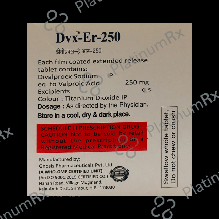 Dvx 250mg Tablet ER