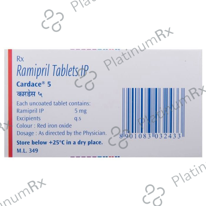 Cardace 5mg Tablet 15s
