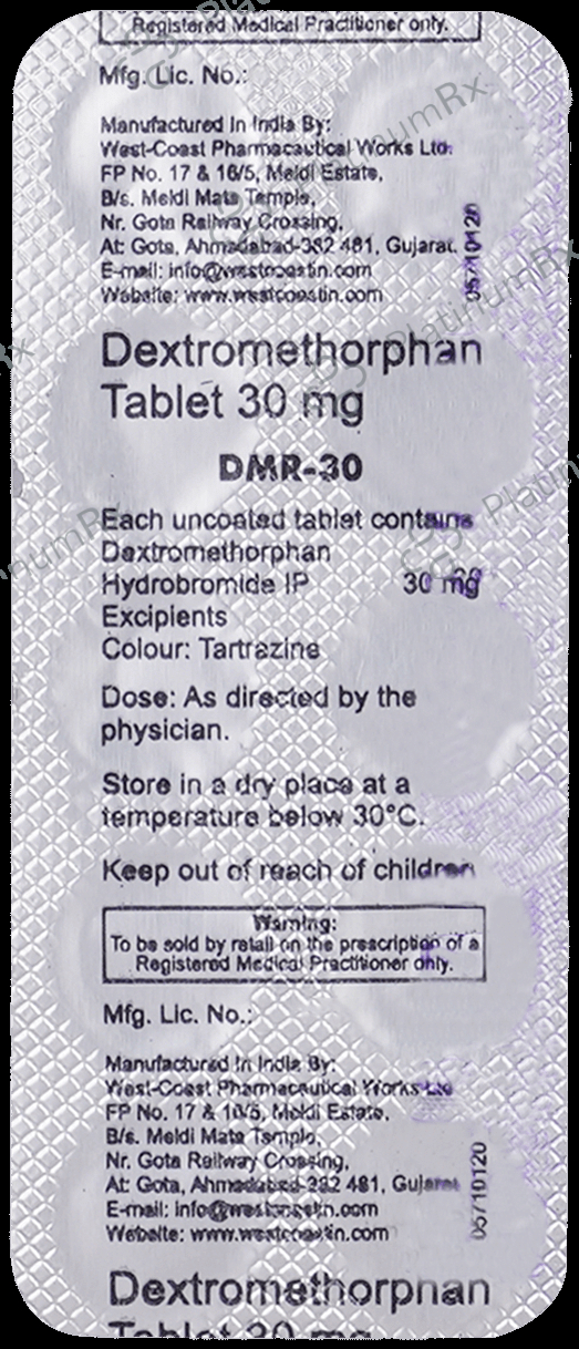 DMR 30mg Tablet