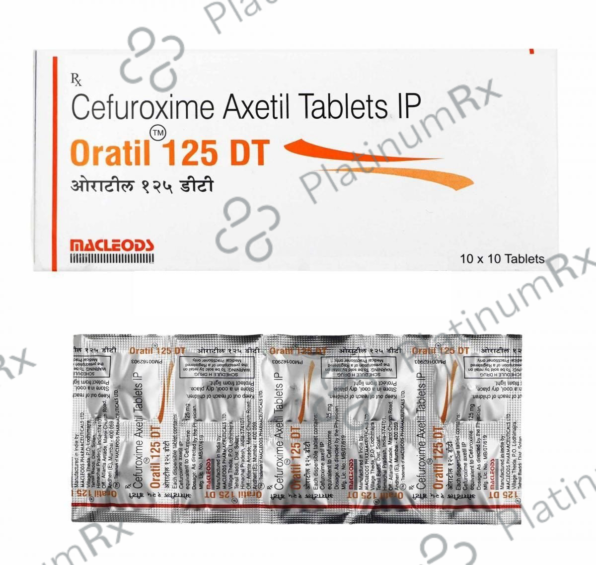 Oratil 125mg Tablet DT 10s