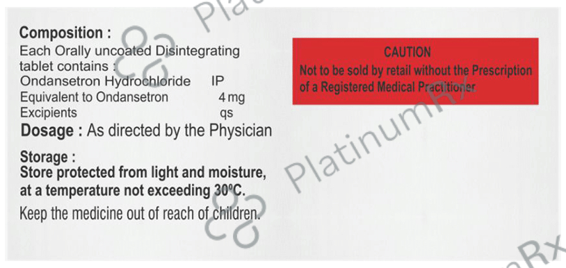 Vomivax 4mg Tablet MD