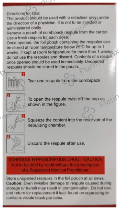 Budamate Neb 0.5mg Respules 2ml 5 Respules