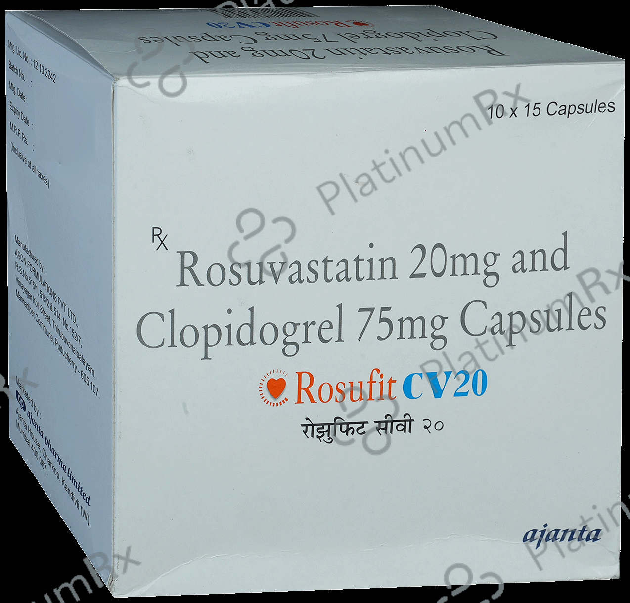 Rosufit CV 20/75mg Capsule 15s