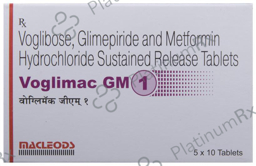 Voglimac GM 1/500/0.2mg Tablet SR 10s
