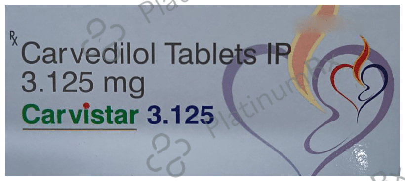 Carvistar 3.125mg Tablet 15s
