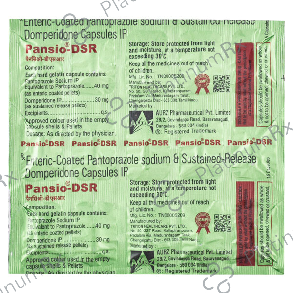 Pansio DSR 30/40mg Capsule SR 15s