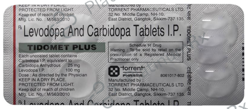 Tidomet Plus 25/100mg Tablet 10s