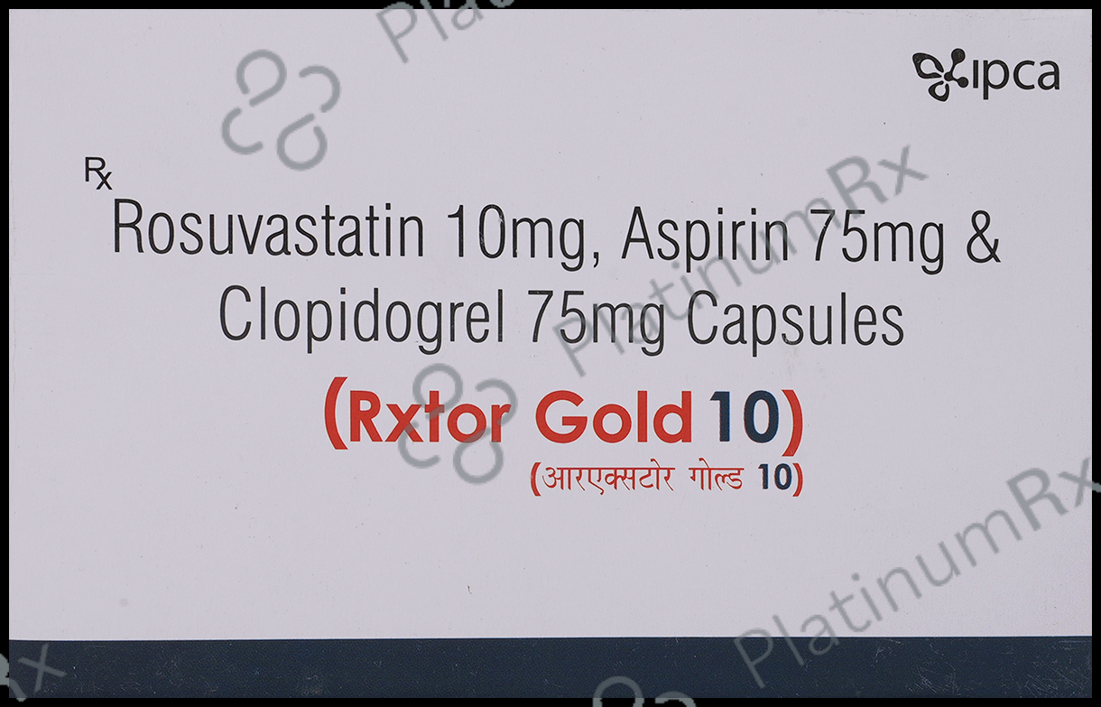 Rxtor Gold 10/75/75mg Capsule 10s