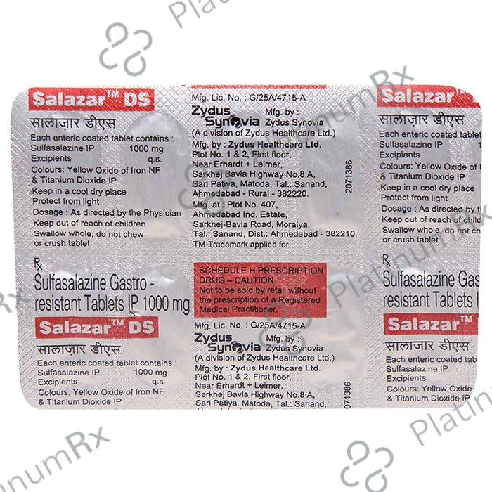 Salazar DS 1000mg Tablet 10s