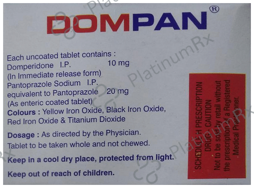 Dompan 10/20mg Tablet 10s (Medley)