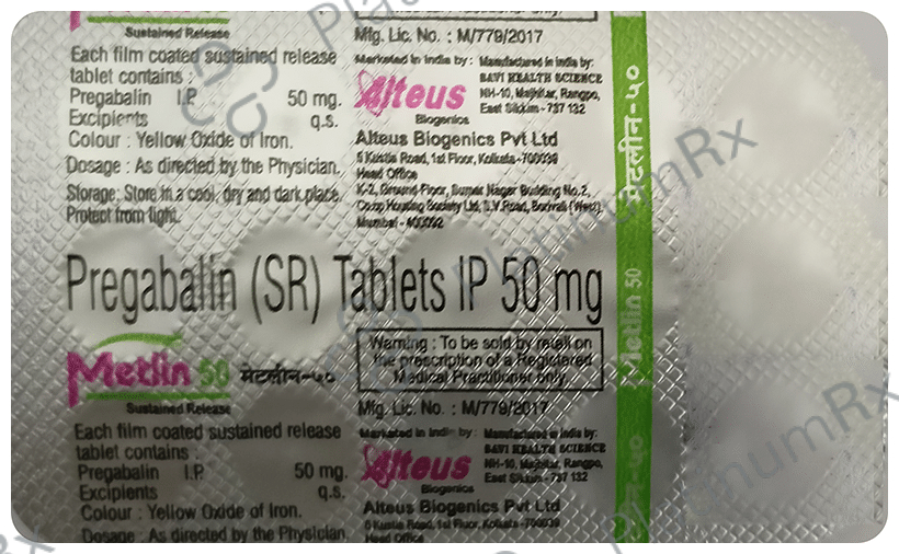 Metlin 50 Tablet SR