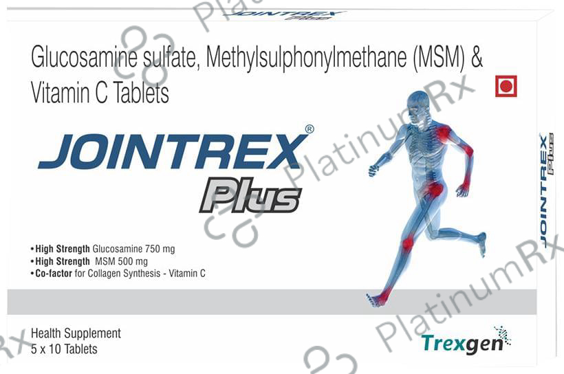 Trexgen Jointrex Plus Glucosamine MSM Tablet 50 tablets