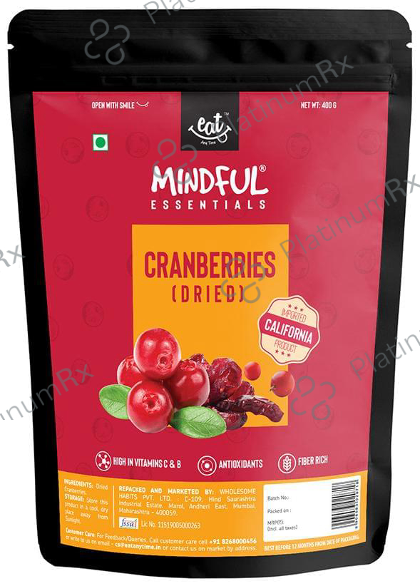 Eat Anytime Mindful Essentials Cranberry (Dried)